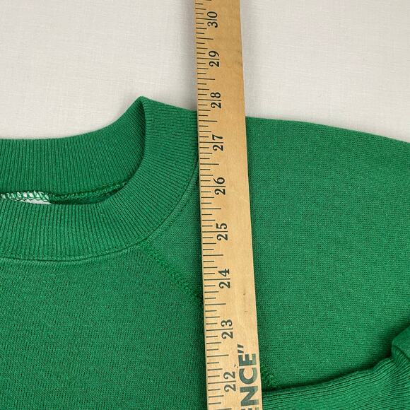 VTG 90s Ultra Sweats Green Christmas Teddy Bear Sweatshirt Size XL, Made in USA - Picture 6 of 7